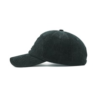 Casquettes de baseball en velours côtelé à 6 panneaux, logo brodé personnalisé, non structurées, confortables, produits d'hiver, casquette de papa personnalisée, vente en gros