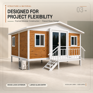 Maison Modulaire Préfabriquée Moderne en Conteneur 20FT – Cabine de Bureau Étanche et Extensible – Solution Complète - Product Image 1