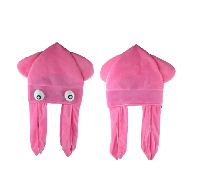 Mooie Kleurrijke Inktvis Hoed Grappige Cap Fancy Dress Party Kostuum Accessoire Voor Feest Carnaval Halloween Roze En Blauw