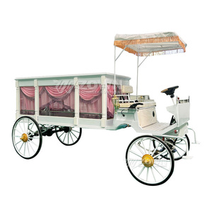 Cercueil électrique rétro classique vintage à 4 roues, design élégant de voiture ancienne pour usage en salon funéraire - Product Image 4