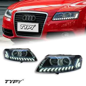 ไฟหน้า TYPY สำหรับ Audi A6L ปี 2005-2011 รุ่น C6 สำหรับการแปลงเลนส์เลเซอร์ LED พร้อมไฟวิ่งกลางวันและไฟเลี้ยวแบบเรียงลำดับ - Product Image 1