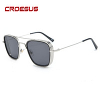 Lunettes de soleil polarisées à verres polarisés pour hommes, cadres surdimensionnés, lunettes de styliste, tendance, vente en gros,