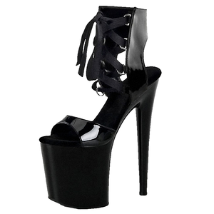 <b>Sexy</b> New White Fish Mouth Thin <b>Heel</b> 20 cm Club High-heeled Sandals Women's Large Pole Dancing Shoes Thick Summer Anti-Slip ABS - Product Image 4