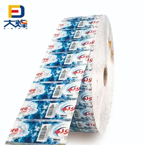 Food Grade Soft LLDE Plastic Roll Metallized Film Moisture-Proof And Opaque For Snack Packaging Sachet Bag Stock