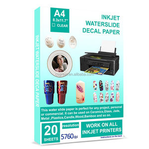 เครื่องพิมพ์เลเซอร์สไลด์อิงค์เจ็ทแบบกำหนดเองพิมพ์สติกเกอร์เซรามิกสีฟ้าใสเครื่องพิมพ์เลเซอร์กระดาษสไลด์รูปลอก - Product Image 2