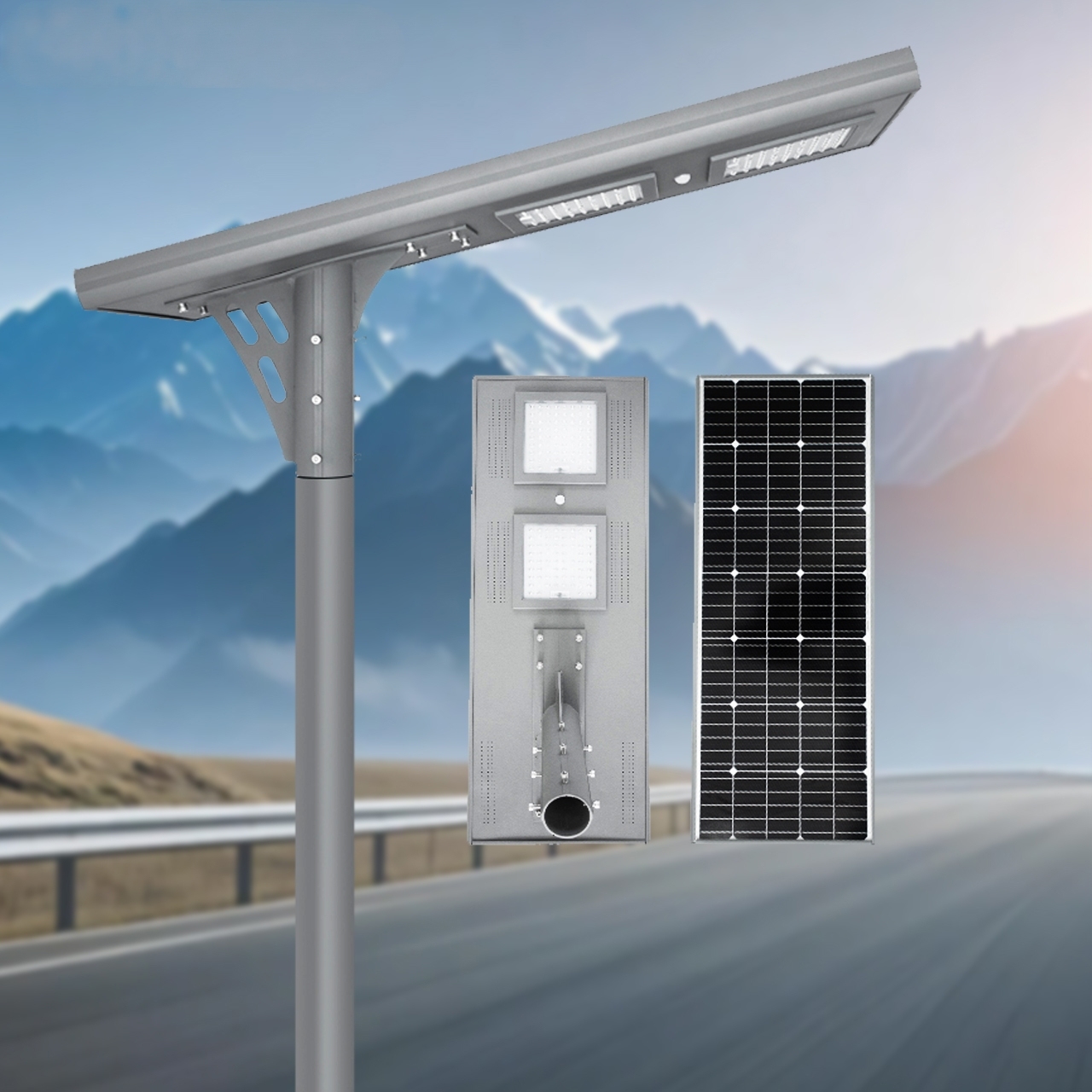 <strong>2026</strong> New Design LED IP65 30W 60W <strong>100W</strong> 200W Outdoor <strong>Solar</strong> Road Street Light