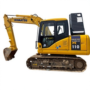 รถขุดไฮดรอลิกแบบตีนตะขาบ Komatsu PC110-7 มือสอง (pc200-10/pc210) ชุดเกียร์และลูกปืนคุณภาพสูง 11 ตัน บุ้งกี๋ขนาด 0.5 ลูกบาศก์เมตร - Product Image 1