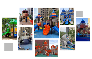 Équipement commercial de terrain de jeu de toboggan de tube de location de jardin d'enfants Montessori enfants en plastique ensemble de balançoire aire de jeux extérieure - Product Image 6