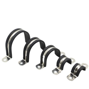 Hai lỗ <span class=keywords><strong>u</strong></span>-ống dây đeo kẹp đặt EPDM cao su đệm cách điện kẹp lót gắn <span class=keywords><strong>U</strong></span> Chân đế cho ống dây ống ống dẫn kẹp - Product Image 5