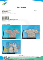 Bib Bayi Poliester dengan Pengait dan Perekat yang Dapat Disesuaikan, Tahan Air, Mudah Dibersihkan, untuk Bayi Baru Lahir