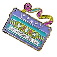 Badge rectangulaire en laiton plaqué or 30 mm, émail souple, impression offset, design personnalisé US pour Wings Badge, souvenir de collection, vente en gros
