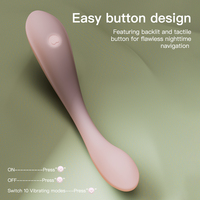 Arc G-Punkt Klitoris-Stimulator Wiederaufladbarer Wasserdichter Silikon-Vibrator mit 10 Frequenzen Latexfrei für Frauen