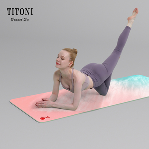 <span class=keywords><strong>TITONI</strong></span> 100% écologique tout matériau naturel Extra Large tapis d'entraînement exercice livraison directe tapis de Yoga personnalisés avec sangle - Product Image 4