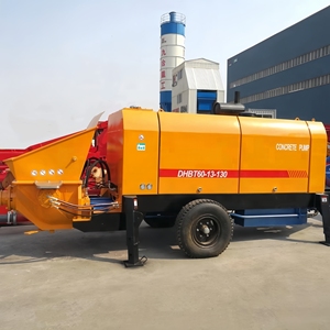 Bomba de Concreto Móvil con Motor, Bomba de Concreto sobre Remolque para Construcción - Product Image 1