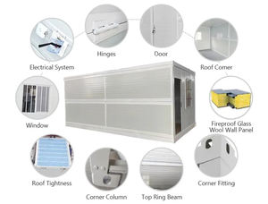 快速安装折叠预制集装箱房屋折叠集装箱预制小家庭现场办公寿命30年 - Product Image 6