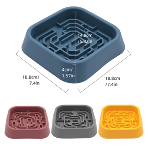 2026 New Non Slip Anti Gulping Silicone Dog Bowl & Lick <b>Mat</b>, Custom Silicone Suction Cup Dog Bowl, Factory Wholesale - Product Image 4
