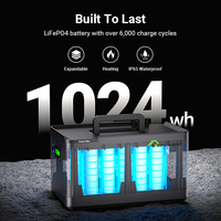 Batterie solaire 51,2 V 1024 Wh – Entrepôts Royaume-Uni et Allemagne – CAN/RS-485, 6 packs extensibles, LiFePO4 de qualité A+, 6000 cycles, batterie lithium IP65