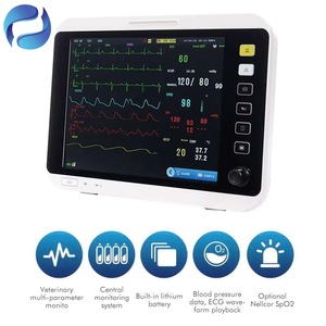 Moniteur portable de signes vitaux à écran tactile de 12 pouces pour l'enseignement vétérinaire et les hôpitaux - Product Image 2