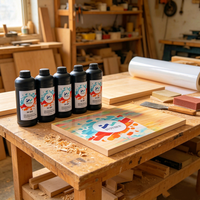 Encre UV DTF universelle compatible avec plusieurs matériaux pour imprimante Epson I3200U1 DX5 DX7 XP600 TX800 Bois Verre Céramique Métal Acrylique