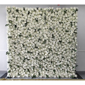 Red Pink <b>Flower</b> <b>Wall</b> Wholesale Romantic Artificial <b>Flower</b> <b>Wall</b> For Wedding Indoor Outdoor Birthday Party Decoration - Product Image 5