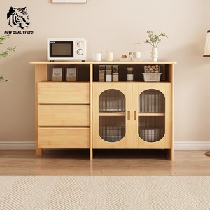 Meubles de cuisine design moderne, armoire de salle à manger en bois, fabrication chinoise, prix de gros, personnalisable, en stock, prêt à être expédié - Product Image 2