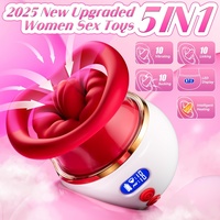 LetRock 5 in 1 Saugen Vibrator Rose Sexspielzeug Kitzler Nippel Massage produkte LED-Bildschirm Adult Toys Sexspielzeug Box für Frauen