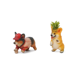 Decoración de Resina con Diseño de Corgi, Béisbol y Frutas, Linda Decoración para el Hogar y el Jardín - Product Image 3