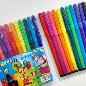 Marqueurs feutres à pointe douce non toxiques pour l'art, 12 couleurs, pour l'école, les enfants et le dessin (vente en gros) - Product Image 6
