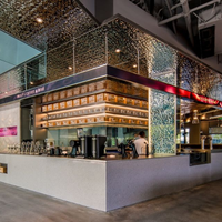 Comptoir LED en bois sur mesure haut de gamme, élégant, simple, moderne, décoration personnalisée, bar à café, boutique, présentoir