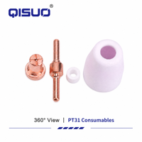 Kit de consommables pour découpeur plasma PT31 LG40, électrode, buse et capuchon de protection 40A pour torche de découpe plasma CUT40 CUT50