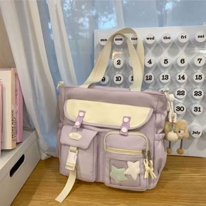 Bolsa de Lona Estilo Casual para Estudiantes, Gran Capacidad, con Múltiples Bolsillos, para la Escuela - Product Image 1