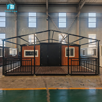 Maison modulaire populaire à 2 chambres en conteneur, plans complets, maison conteneur extensible avec cuisine et salle de bain, maison préfabriquée