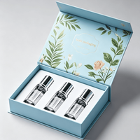 Boîte en carton magnétique personnalisée avec logo pour flacon de parfum, emballage cadeau de luxe à fermeture magnétique pour parfum