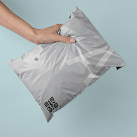 Sacs d'expédition en polyéthylène co-extrudé 3 couches, imperméables et écologiques, pour chaussures et fourrures, avec logo personnalisé imprimé, colorés