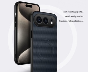 Funda Magnética con Textura de Cuero de Fibra de Carbono para Huawei P80 Ultra Pro, Funda Protectora de Cuerpo Completo Compatible con Honor Mate 80 Max - Product Image 3