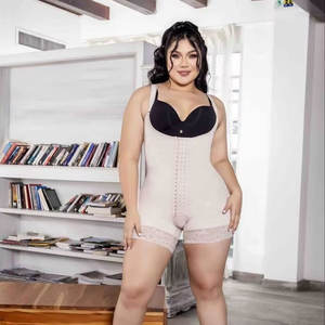 Faja <span class=keywords><strong>Cachetero</strong></span> Tira Brasier Con Gafetes Ropa interior de mujer Doble alta compresión Reloj de arena Faja Entrenador de cintura Levantador de glúteos - Product Image 1