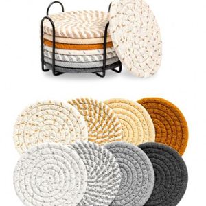 Tapis isolant thermique en tissu, dessous de plat, dessous de verre, coussin décoratif de table à manger de style japonais, tapis domestique anti-brûlure - Product Image 6