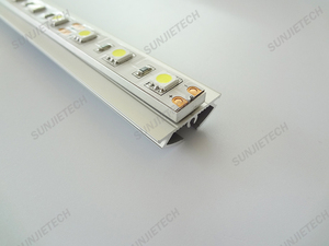 ระงับความกว้าง30มม. อลูมิเนียมโปรไฟล์นำแถบแสงฝาครอบพลาสติก - Product Image 4