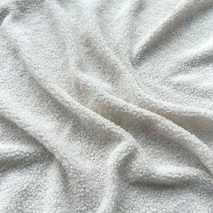 Wejoy vente en gros 100% polyester berbère polaire boucle tissu blanc Teddy velours tissu - Product Image 1