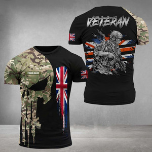New Anh Ngụy Trang T-Shirt Người Đàn Ông Và Phụ Nữ Chất Lượng Cao Lực Lượng Đặc Biệt 3D In Ấn T-Shirt Mùa Hè Quá Khổ Tay Áo Ngắn - Product Image 5
