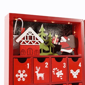 Calendario dell'Avvento Natalizio Bianco con Conto alla Rovescia <span class=keywords><strong>di</strong></span> 24 Giorni, Decorazione a Forma <span class=keywords><strong>di</strong></span> Libro, Regalo, Scatola Sorpresa per Dolci, Modello 1969 - Product Image 3