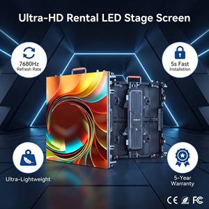 จอแสดงผล LED แบบโค้งในร่ม ขนาด 2.604 ตารางเมตร ให้เช่า ความละเอียด 4K HDR10+ อัตรารีเฟรช 7680Hz ความสว่าง 1000cd ตัวเครื่องอะลูมิเนียมหล่อขึ้นรูป รับประกัน 5 ปี - Product Image 3