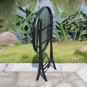 Mesas de Centro Redondas Plegables Modernas de Tamaño Pequeño, Mesas de Comedor de Alta Calidad para Sala de Estar - Product Image 4