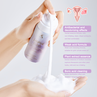 Vente en gros d'hygiène féminine biologique Ph équilibré acide borique nettoyant pour soins intimes vaginaux 60ml Yoni Probiotic Wash