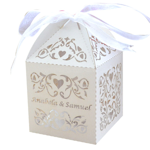Wholesale Laser Cut <strong>Wedding</strong> <strong>Favour</strong> Gifts <strong>Box</strong> for Guests Party Supply Personalized <strong>Box</strong> - Product Image 6