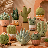 Jouets en peluche personnalisés en forme de plantes en gros, options de matériaux écologiques, faible MOQ, usine OEM ODM pour les boutiques de cadeaux botaniques