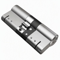 JIXIN Modèle classe style européen Cylindre de serrure de porte à tour de pouce antivol Serrure à mortaise avec dos de 60mm et fonctions sans clé