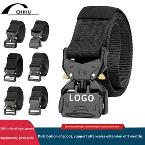Cinturón Táctico Transfronterizo para Entrenamiento al Aire Libre, Hebilla <span class=keywords><strong>de</strong></span> Aleación, Pantalones <span class=keywords><strong>de</strong></span> Trabajo <span class=keywords><strong>de</strong></span> Nailon, Cinturón para <span class=keywords><strong>Hombre</strong></span>, Ancho <span class=keywords><strong>de</strong></span> 4.0 cm, 125 cm <span class=keywords><strong>de</strong></span> Largo - Product Image 3