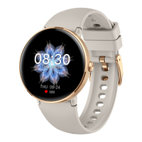 Montre connectée TKYUAN pour femmes, écran AMOLED HD de 1,19 pouces, suivi d'activité physique, appels, fréquence cardiaque, suivi du sommeil, étanche IP68