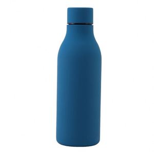 Wholesale 550Ml Double-Wall Stainless Steel Vacuum Flask Rubberized Mouth Customized Logo <b>Small</b> Thermos Water <b>Bottle</b> - Product Image 4